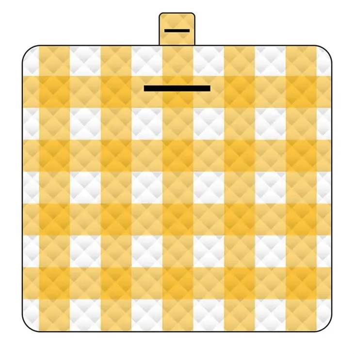 yellow picnic blanket