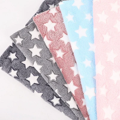 Star Print Flannel Fabric